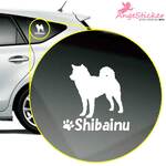 柴犬 A ドッグ カッティング ステッカー シンプルデザイン 名前入れ可