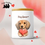【 キュンです ダックスフンド 】 キャニスター　保存容器　お家用　プレゼント　犬　ペット　うちの子　犬グッズ