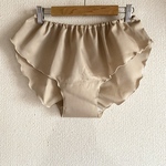ふんどしパンツ 単品　立体裁縫　リラックスショーツ　ふんどしショーツ　ベージュ　透けにくいショーツ