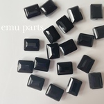 black glas beads6p