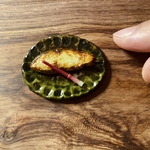 受注製作:ミニチュア【銀だらの西京焼き】（観賞用）