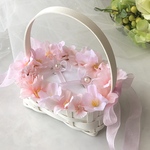 さくら♡桜♡リングピローかご♡クラフトカゴ