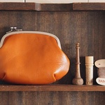 再販■【　gamaguchi / julia / pakapoco　camelbrown　】