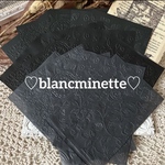 ♡送料無料♡エンボスペーパーB♡ブラック系♡ポストカード♡カラーペーパー♡薄用紙♡エンボス加工ダイカット