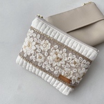tissue pouch /インド刺繍リボンのティッシュポーチ