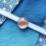 揺らぎガラスの帯留め　No.6