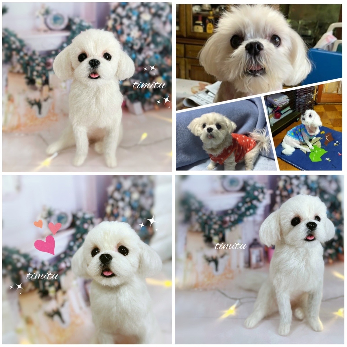 羊毛フェルト ウチの子マスコット オーダーお受けページ ♡ 愛犬