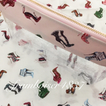 l様ご注文 キラキララメと希少　輸入リバティ　リバティx Manolo Blahnik 20cmファスナーポーチ　キーホルダー付き(数量限定)