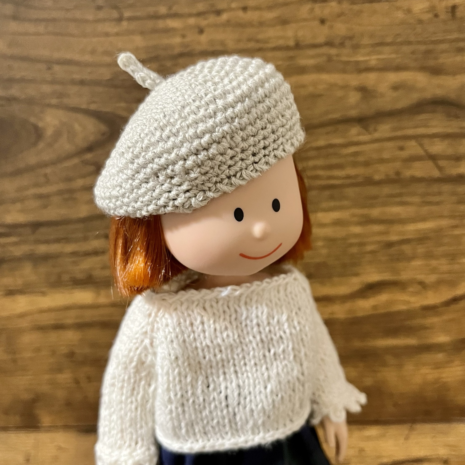 ドール用手編み帽子　　01　ハンドメイド ドール用手編み帽子 01 ハンドメイド 手編み帽子の通販 | iichi 日々の