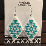 (再販)ネイティヴ柄 ピアス L