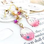 櫻の雫*+.☆ピアス♪樹脂＋イヤリング可能☆