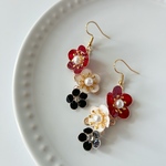 梅の花の和風ピアス