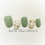 再販6♡ジェルチップ♡スモーキービジューネイル