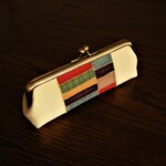 韓国手芸・ポジャギのがま口眼鏡ケース／ペンケース