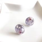 ミスティックパープル　レジンピアス