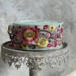 実物のお色味と違う場合があります] インド刺繍リボン　花　インド刺繍　スパンコール　刺繍リボン　リボン　りぼん　※10月8日よりゆうパケットにて発送