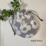 【Sale】まるコロン巾着袋北欧風花柄