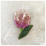 T様専用ページ　Tulip 〜Coup de Coeur 〜ビーズ刺繍ブローチ