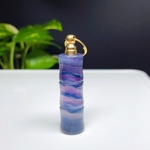 【美品】天然石　ボトル　フローライト　香水瓶　ペンダント　ネックレス　71