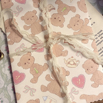 海外デザインペーパー ハート❤くまさん🧸