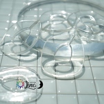 8個　クリアフープ　アクリル
