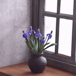 ◆粘土のお花◆　菖蒲（あやめ）　壺　A659