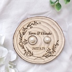 【オーダーメイド】★切り株リングピロー★　ナチュラルウェディング　結婚式　木製　