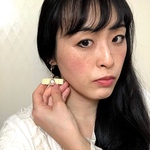 ひらひらパステルリボンイヤリング(5カラー)