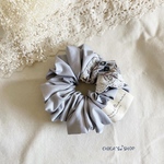 ［送料込］大人可愛いインド刺繍リボンのふんわり春シュシュ