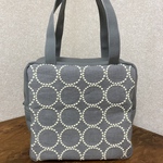 SALE✳︎ミナペルホネン ✳︎四角いバッグ　タンバリン　グレー×ライトイエロー