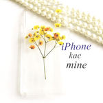 かすみ草のキモチ/押し花ケース/iPhoneケース