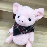 ハンドメイド　春を待ち侘びるコブタ子豚ちゃんぬいぐるみ