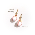 NEW!可愛い野球ボール(baseball)①ピアス