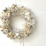 母の日　ほわほわホワイトリース𓍯𓇠 ドライフラワー　プリザーブドフラワー　