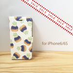 【SALE/限定1個】手帳型スマホケース　ランダム×ブルーベリータルト　for iPhone6,iPhone6S