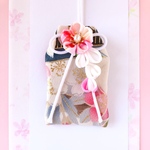 （御所薄桜）元巫女が作る花のお守り袋