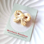 メレンゲ風リボンのブローチ