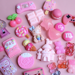 濃ピンクデコパーツアソート　おまかせセット