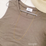【定番】シンプルロングチェーンネックレス