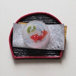 ミニ和菓子セット　金魚寒天・半月盆