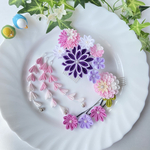 つまみ細工 髪飾り ❀丸菊 成人式 卒業式 結婚式 着物 浴衣
