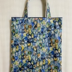 ぺったんこバッグ*リバティ*Alexandra*エメラルド*32×28㎝