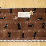 【ｙ様オーダー品】通帳ケース☆ネコと音符