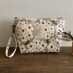 大きめ保冷ポーチ　北欧Ｍｏｄｅｒｎ Ｈｏｒｔｅｎｓｉ　ベージュ