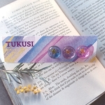 カラフルピンバッチ～purple～　3個セット