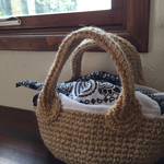 麻ひも×バンダナトートバック