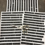 (再販×3)素敵な英文〜Words for journal〜D＊ノーカットコラージュ素材＊コラージュペーパー＊紙モノ