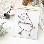 トコトコ文鳥のWelcomeシルエットオーナメント