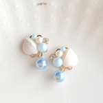 夏の思い出ピアス♡【サックスブルー】