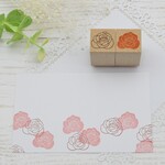 【在庫限り】ミニバラのスタンプセット 薔薇のはんこ